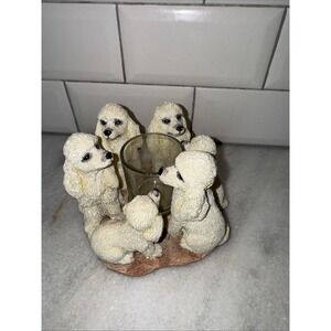 2004 CCI Votive Candle Light "Poodle Circle" True Friends Play Poodle LoverES003